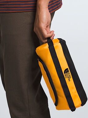 The North Face Yellow and Black Waterproof Pouch